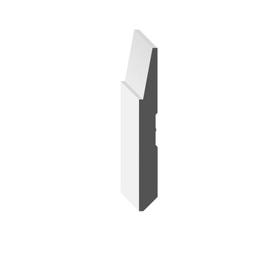 Primed Baseboard - Bevel Step - 10 feet